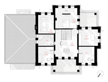 Namo projekto Marselis antro aukšto planas | NPS Projektai